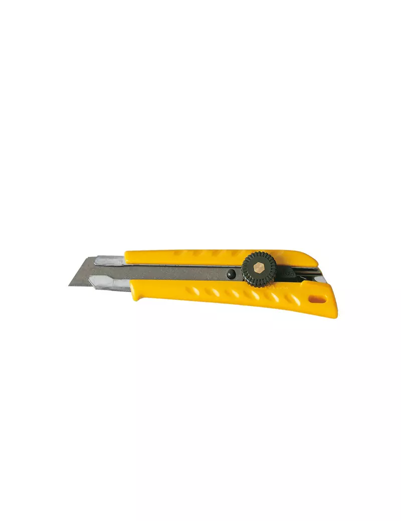Cutter con Bloccalama a Vite Olfa L1 Lebez - 18 mm - L1 (Giallo) Cutter con Bloccalama a Vite Olfa L1 Lebez - 18 mm - L1 (Giallo)