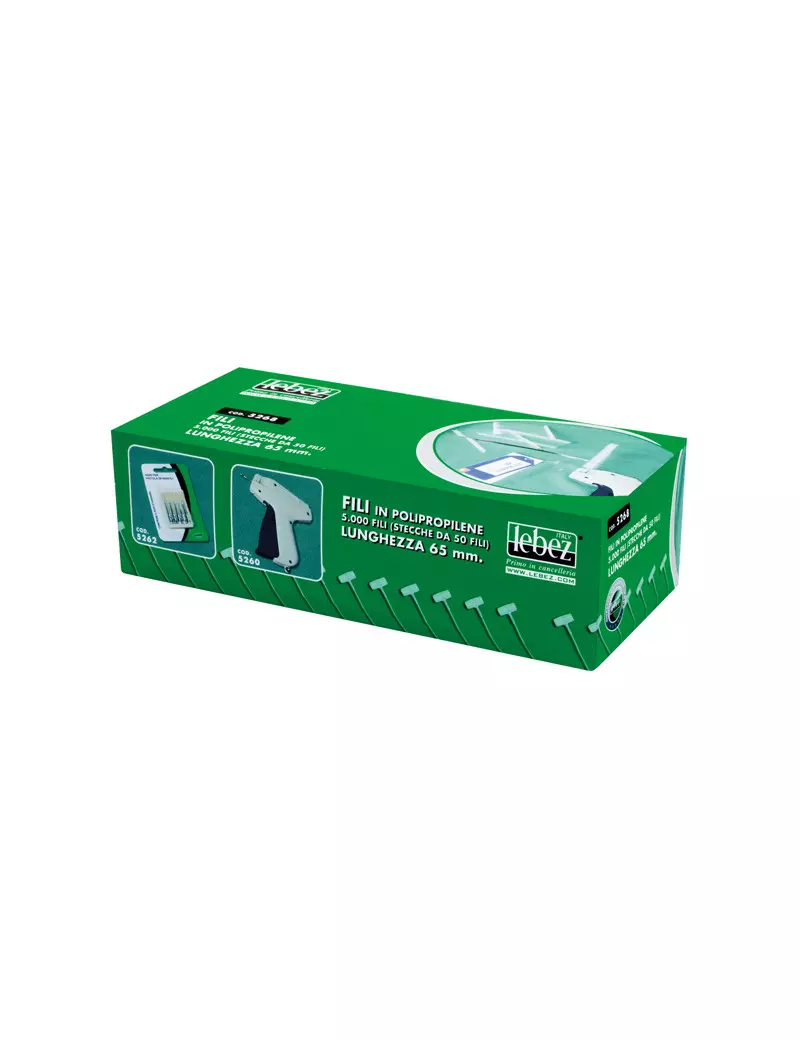 Fili Manuali di Sicurezza Lebez - 65 mm - 5268 (Trasparente Conf. 5000) Fili Manuali di Sicurezza Lebez - 65 mm - 5268 (Trasparente Conf. 5000)