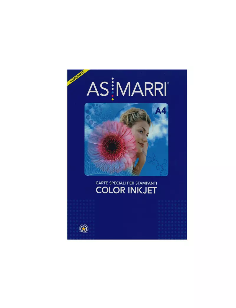 Carta Fotografica Duo Color Graphic AS Marri - A4 - 120 g - Opaca - 8167 (Bianco Conf. 50)