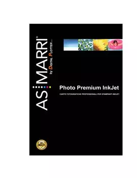 Carta Fotografica Photo Premium AS Marri - A4 - 265 g - Lucida - 8398 (Bianco Conf. 10)