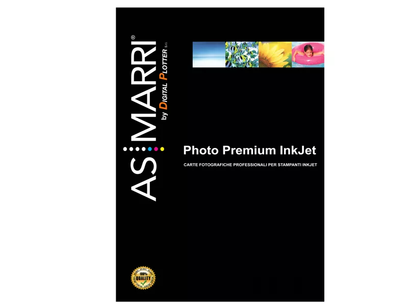 Carta Fotografica Photo Premium AS Marri - A4 - 265 g - Lucida - 8398 (Bianco Conf. 10)