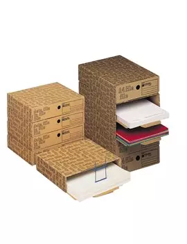 Scatola Archivio Data File King Mec - Dorso 8 - 30,5x39 cm - 00040200 (Avana Conf. 6)