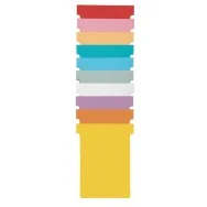 Schede a T per Professional Planner Nobo - Indice 1 - 2001002 (Bianco Conf. 100)