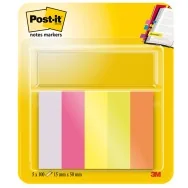 Segnapagina Post-it Notes Markers in Carta 670-5 3M - 15x50 mm - 7100172770 (Assortiti Neon Conf. 500)