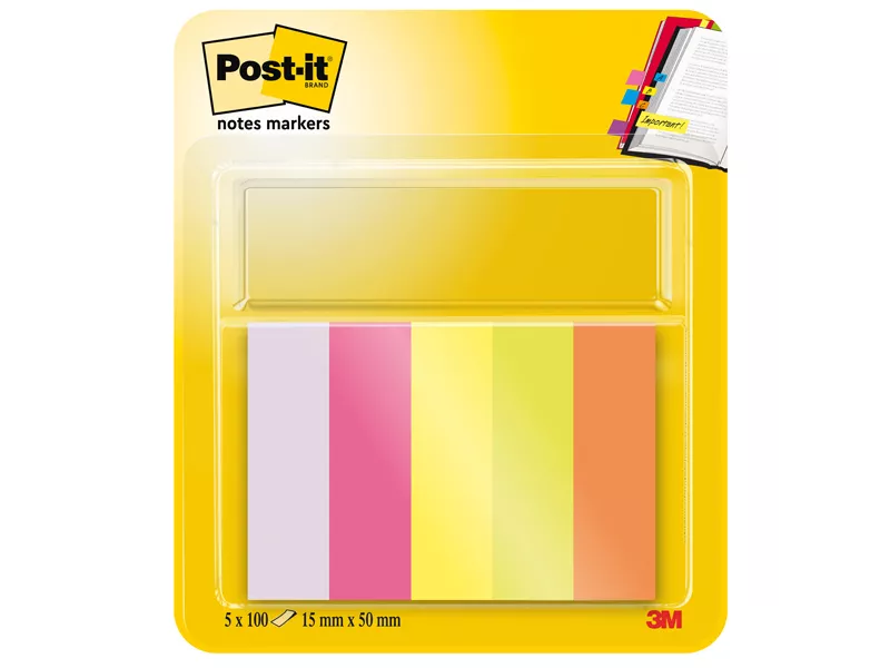 Segnapagina Post-it Notes Markers in Carta 670-5 3M - 15x50 mm - 7100172770 (Assortiti Neon Conf. 500) Segnapagina Post-it Notes Markers in Carta 670-5 3M - 15x50 mm - 7100172770 (Assortiti Neon Conf. 500)