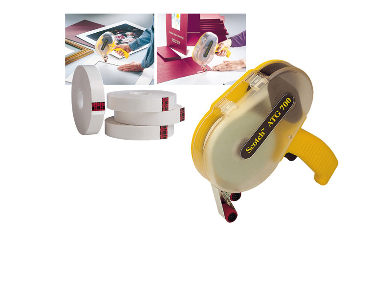 Dispenser per Nastro Biadesivo ATG Scotch 3M - 1870 (Giallo e Trasparente) Dispenser per Nastro Biadesivo ATG Scotch 3M - 1870 (Giallo e Trasparente)