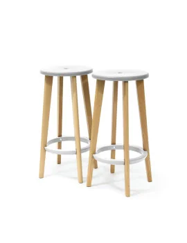 Sgabello Woody Paperflow - K700531 (Bianco Conf. 2)