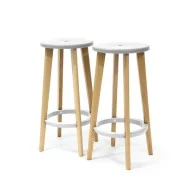 Sgabello Woody Paperflow - K700531 (Bianco Conf. 2)