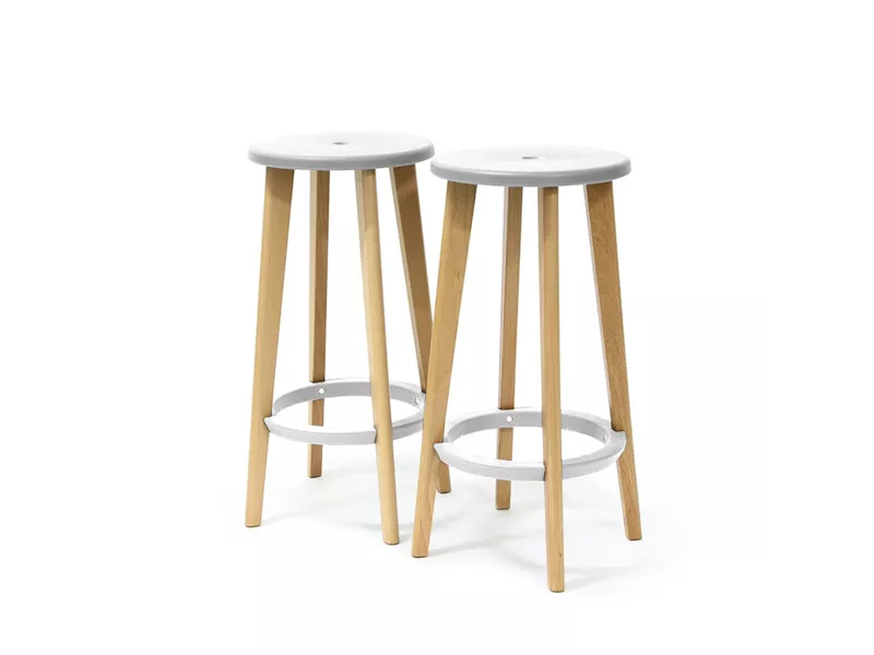 Sgabello Woody Paperflow - K700531 (Bianco Conf. 2)