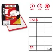 Etichette Adesive Markin - A4 - 70x41 mm - X210C518 (Bianco Conf. 100)