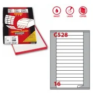 Etichette Adesive Markin - A4 - 145x17 mm - X210C528 (Bianco Conf. 100)