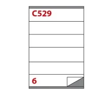 Etichette Adesive Markin - A4 - 210x48 mm - X210C529 (Bianco Conf. 100)