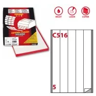 Etichette Adesive Markin - A4 - 40x297 mm - X210C516 (Bianco Conf. 100)