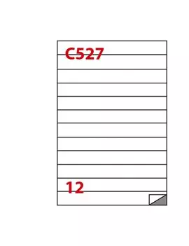 Etichette Adesive Markin - A4 - 210x24,75 mm - X210C527 (Bianco Conf. 100)