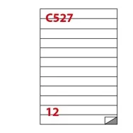 Etichette Adesive Markin - A4 - 210x24,75 mm - X210C527 (Bianco Conf. 100)