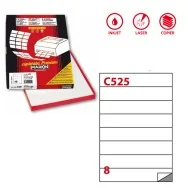 Etichette Adesive Markin - A4 - 210x37,12 mm - X210C525 (Bianco Conf. 100)