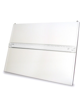 Tavola Parallelografo - 40x53 cm - con Leggio e Riga da 50 cm - 050M (Bianco)