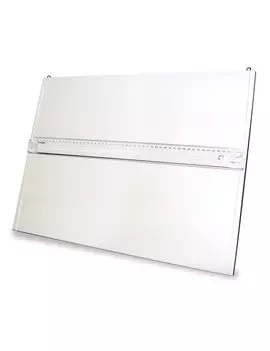 Tavola Parallelografo - 40x53 cm - con Leggio e Riga da 50 cm - 050M (Bianco)