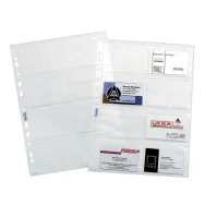 Buste a 8 Spazi per Biglietti da Visita Favorit - 160 Biglietti - 22,2x31,2 cm - 100460081 (Trasparente Conf. 10)