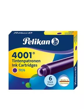 Cartucce per Stilografica 4001 TP/6 Pelikan - 301697 (Viola Conf. 6)