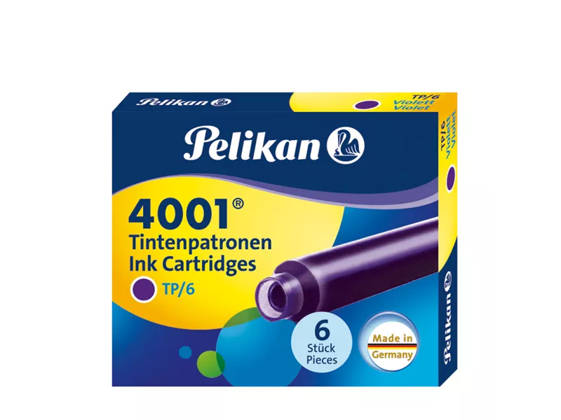 Cartucce per Stilografica 4001 TP/6 Pelikan - 301697 (Viola Conf. 6)