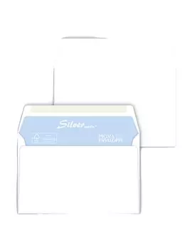 Buste Commerciali Silver Matic FSC Pigna - 12x18 cm - Gommata Senza Finestra - 70 g - 038861021 (Bianco Conf. 500)