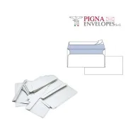 Buste Commerciali Silver 90 Pigna - 11x23 cm - Taglio Dritto con Strip - Senza Finestra - 90 g - 0170569AM (Bianco Conf. 500)