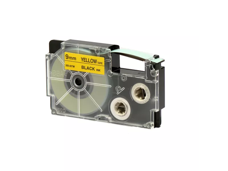 Nastro Originale Casio XR-9YW1 - 9 mm x 8 m - XR-9YW1-W-DJ (Nero su Giallo)
