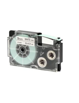 Nastro Originale Casio XR-9WE1 - 9 mm x 8 m - XR-9WE1-W-DJ (Nero su Bianco)