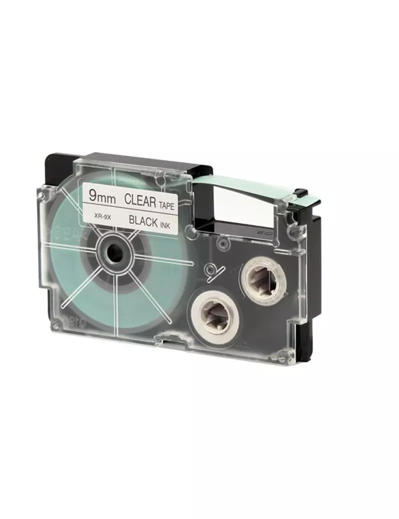 Nastro Originale Casio XR-9X1 - 9 mm x 8 m - XR-9X1-W-DJ (Nero su Trasparente) Nastro Originale Casio XR-9X1 - 9 mm x 8 m - XR-9X1-W-DJ (Nero su Trasparente)