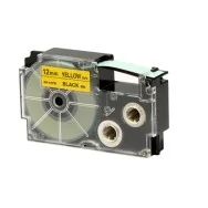 Nastro Originale Casio XR-12YW1 - 12 mm x 8 m - XR-12YW1-W-DJ (Nero su Giallo)