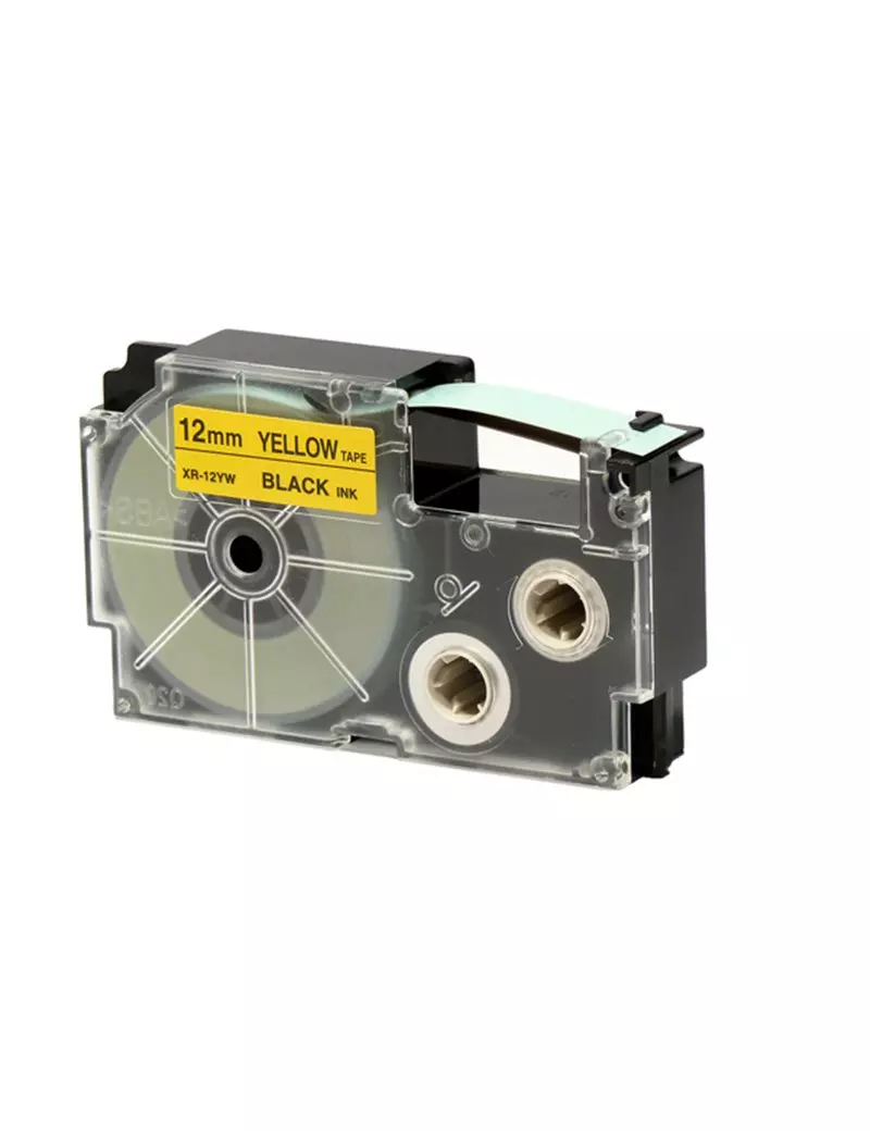 Nastro Originale Casio XR-12YW1 - 12 mm x 8 m - XR-12YW1-W-DJ (Nero su Giallo) Nastro Originale Casio XR-12YW1 - 12 mm x 8 m - XR-12YW1-W-DJ (Nero su Giallo)