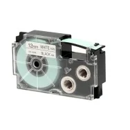 Nastro Originale Casio XR-12YW1 - 12 mm x 8 m - XR-12W1E-W-DJ (Nero su Bianco)