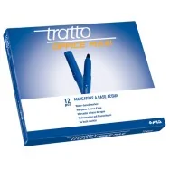 Pennarelli Tratto Office Maxi Fila - 0,8-2,00 mm - 731601 (Blu Conf. 12)