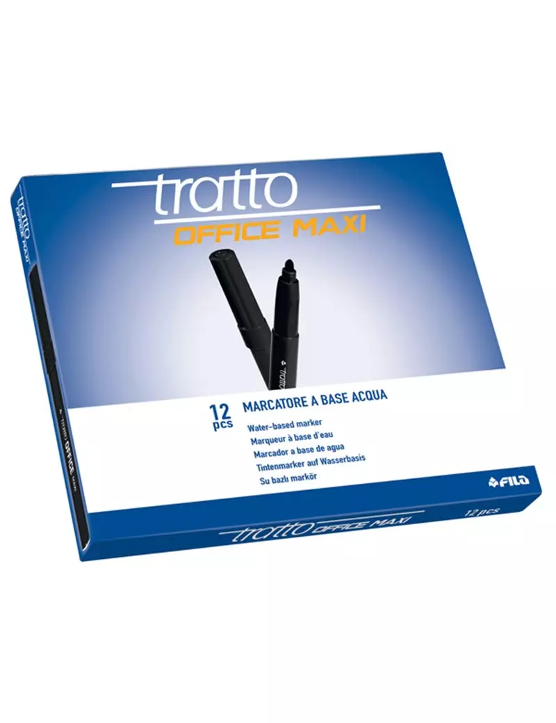 Pennarelli Tratto Office Maxi Fila - 0,8-2,00 mm - 731603 (NEro Conf. 12) Pennarelli Tratto Office Maxi Fila - 0,8-2,00 mm - 731603 (NEro Conf. 12)