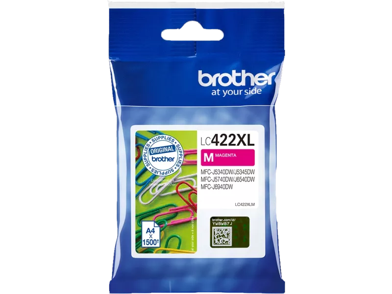Cartuccia Originale Brother LC-422XM (Magenta 1500 pagine)