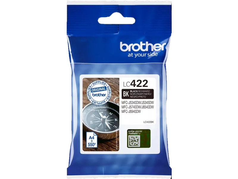 Cartuccia Originale Brother LC-422BK (Nero 550 pagine)