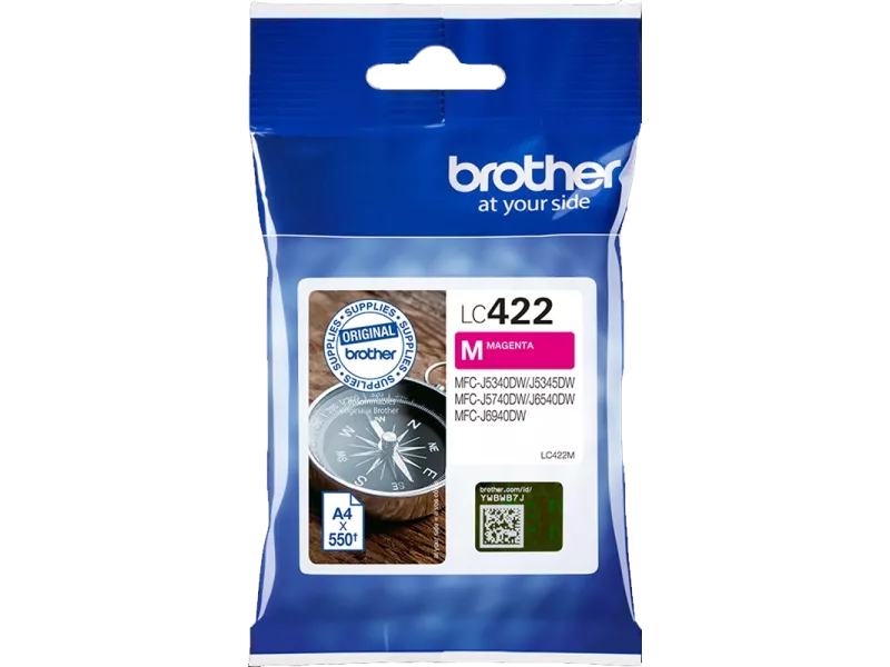 Cartuccia Originale Brother LC-422M (Magenta 550 pagine)
