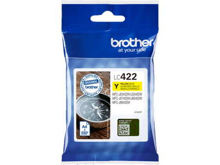 Cartuccia Originale Brother LC-422Y (Giallo 550 pagine)