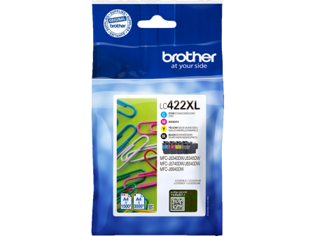 Multipack Cartucce Originali Brother LC-422XLVAL (Nero e Colori XL 7500 pagine)