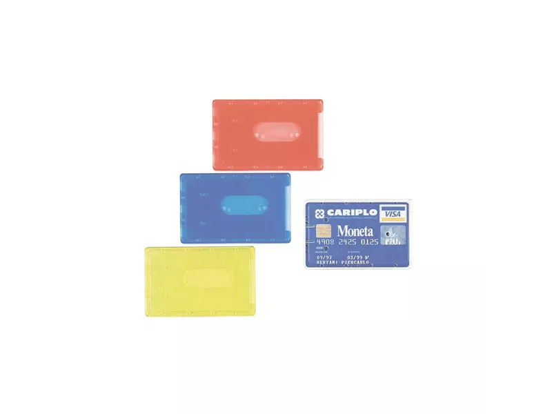 Porta Cards Rigido Favorit - 8,5x5,4 cm - 100500080 (Trasparente Conf. 100)