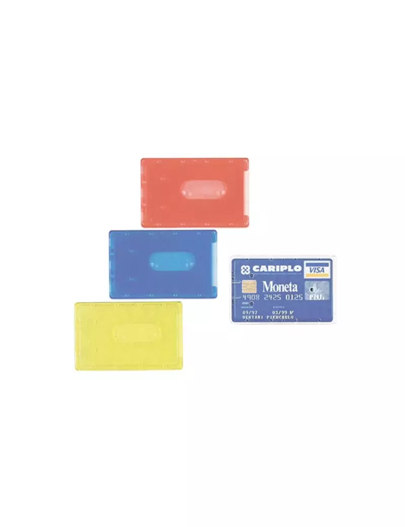 Porta Cards Rigido Favorit - 8,5x5,4 cm - 100500080 (Trasparente Conf. 100) Porta Cards Rigido Favorit - 8,5x5,4 cm - 100500080 (Trasparente Conf. 100)