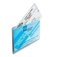 Porta Cards Favorit - 2 Tasche - 9,5x6,5 cm - 100500082 (Trasparente Conf. 50)