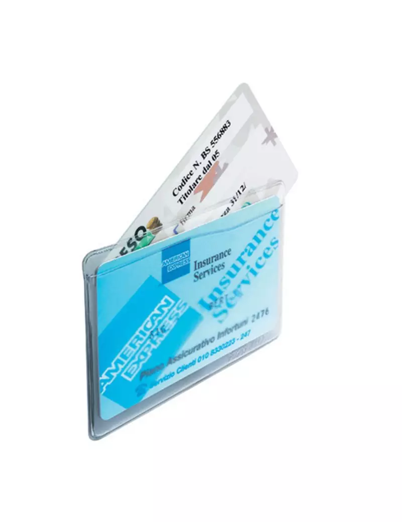 Porta Cards Favorit - 2 Tasche - 9,5x6,5 cm - 100500082 (Trasparente Conf. 50) Porta Cards Favorit - 2 Tasche - 9,5x6,5 cm - 100500082 (Trasparente Conf. 50)