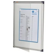 Bacheca Magnetica per Interni Nobo - 4xA4 - 68x51 cm - 1900846 (Alluminio)