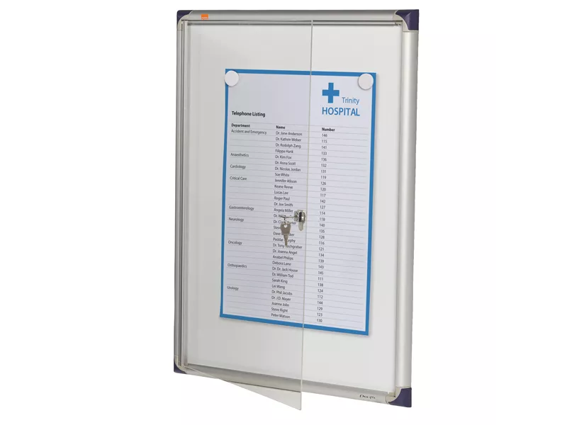 Bacheca Magnetica per Interni Nobo - 4xA4 - 68x51 cm - 1900846 (Alluminio)