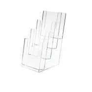 Portadepliant da Tavolo Lebez - 11x25x14 cm - 5022 (Trasparente)