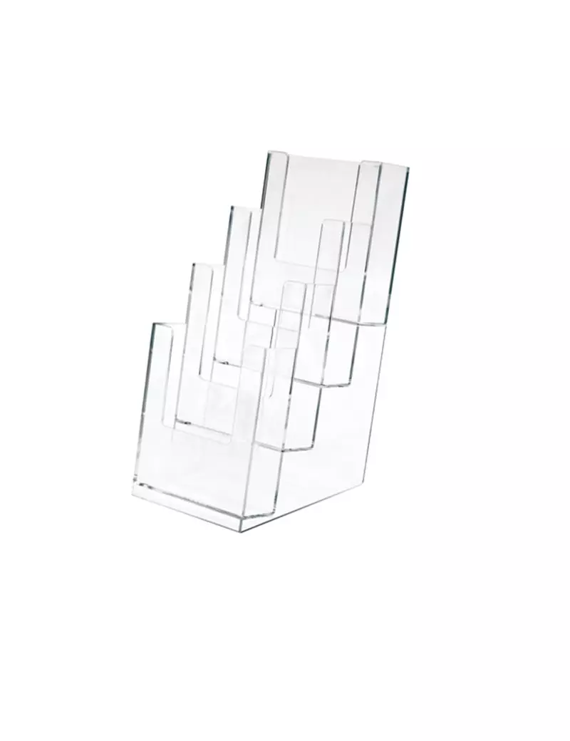 Portadepliant da Tavolo Lebez - 11x25x14 cm - 5022 (Trasparente) Portadepliant da Tavolo Lebez - 11x25x14 cm - 5022 (Trasparente)