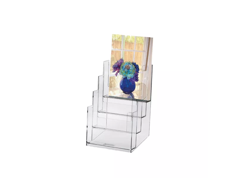 Portadepliant da Tavolo Lebez - 16,5x24x14 cm - 5023 (Trasparente)