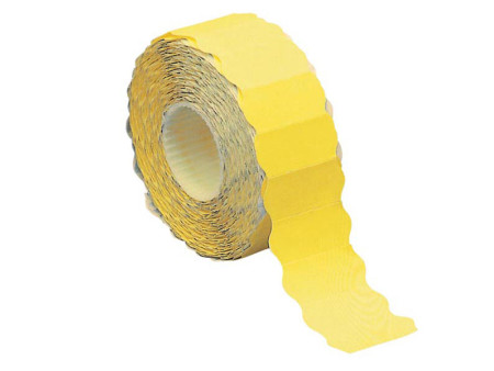 Etichette a Onda per Prezzatrice Markin - Permanenti - 26x12 mm - 3502612GI (Giallo Fluo Conf. 24000)